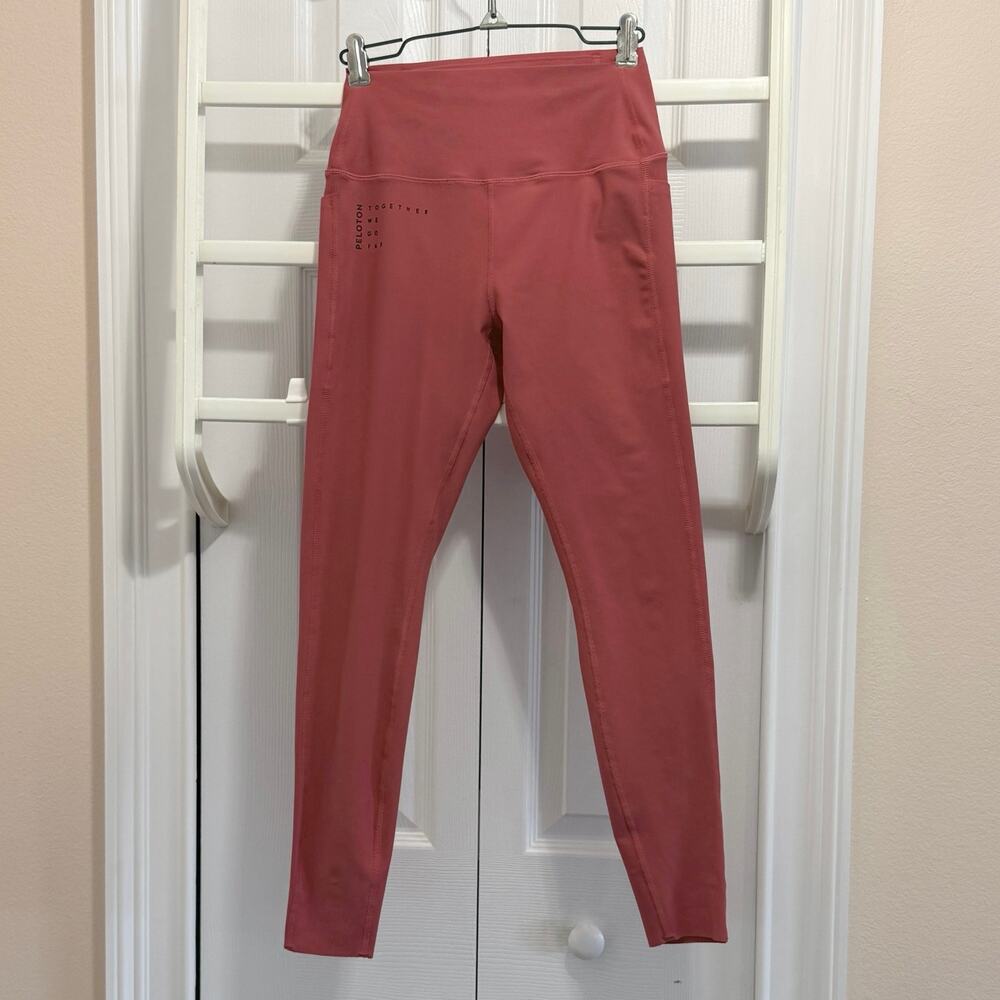 Peloton women’s Small red leggings hi-rise workout exercise yoga gym